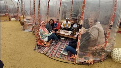 محمية الغابة المتحجرة تستقبل الوفود المشاركة في الملتقى العربي الإفريقي