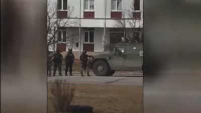 شاهد.. دخول الجيش الروسي بمدينة سلافوتيش في شمال كييف