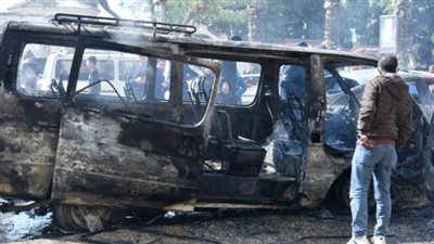  التحفظ على سائق السيارة النقل المتسبب في حادث الطريق الدائري بحلوان