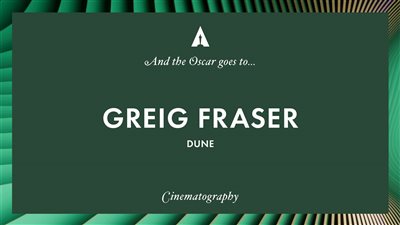 جائزة الأوسكار أفضل تصوير تذهب لفيلم  Dune