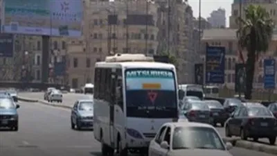 كثافة مرورية بشوارع القاهرة والجيزة