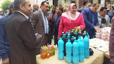 مدير تعليم المنوفية تفتتح معرض منتجات المدارس الفنية الزراعية