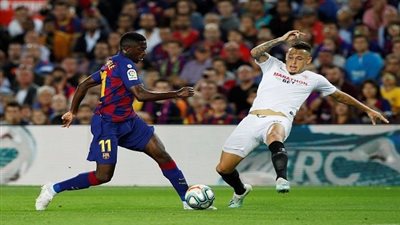 موعد مباراة برشلونة وإشبيلية في الدوري الإسباني والتشكيل