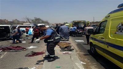 عاجل.. إصابة 13 عاملا جراء حادث انقلاب علي صحراوي الإسماعيلية