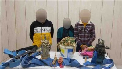 ضبط 3 أشخاص بتهمة التنقيب غير المشروع عن الآثار