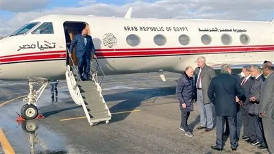 شكرى ووزراء خارجية مجموعة الاتصال العربية بشأن أوكرانيا يصلون وارسو 