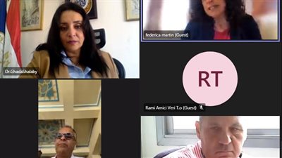 اجتماع عبر الفيديو كونفرانس مع ممثلي القطاع السياحي بالسوق الإيطالي