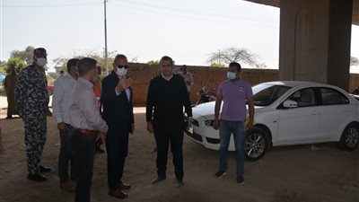 محافظ القليوبية يتفقد الموقع الجديد لفحص السيارات ببنها