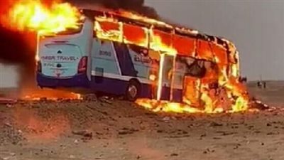 نيابة أسوان تبدأ تحقيقاتها في حادث أتوبيس طريق أبو سمبل السياحي