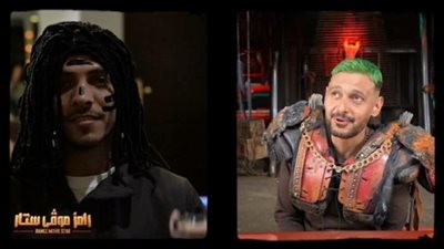 محمد شريف ينهال على رامز جلال بالضرب في الحلقة الـ17 من 