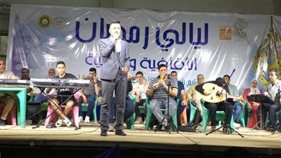 لغة الاشارة وعروض فنية بالليلة السادسة من ليالي رمضان بالدقهلية