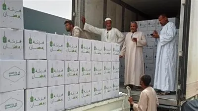 أسوان تستقبل 20 ألف كرتونة مواد غذائية ضمن 