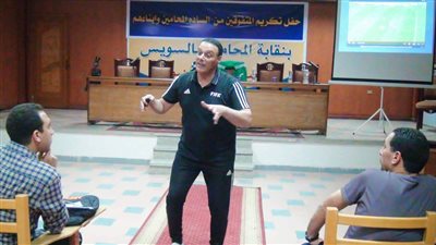 لجنة الحكام الرئيسية تزور فرع السويس وتلقي محاضرات نظرية وعملية