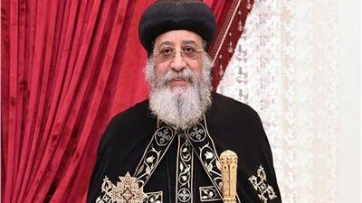 البابا تواضروس يصلي صلوات 