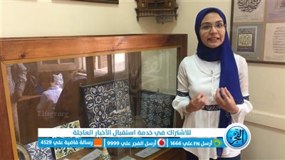 طالبة بإرشاد سياحي المنصورة تبرع في شرح الآثار الإسلامية بمتحف الكلية 