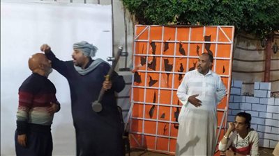 ثقافة أبوتيج تروي السيرة الهلالية في العرض المسرحي 