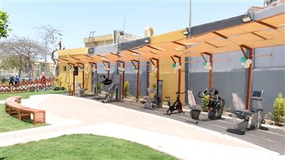 رئيس جامعة المنصورة يشهد مراسم افتتاح أول ساحة رياضية لذوي الاحتياجات الخاصة 