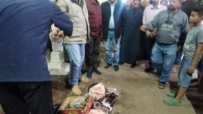 ضبط 800 كيلو صابون ولحوم ومعجنات غير صالحه للاستهلاك في الشرقية