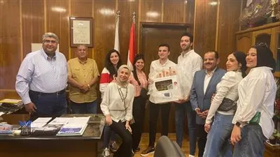 لجنة الشباب بنادي جزيرة الورد تتبرع بجهاز 