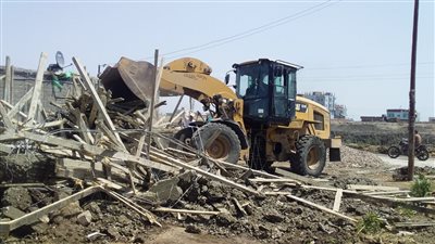 تكثيف حملات إزالة التعديات علي أملاك الدولة خلال إجازة العيد ببورسعيد