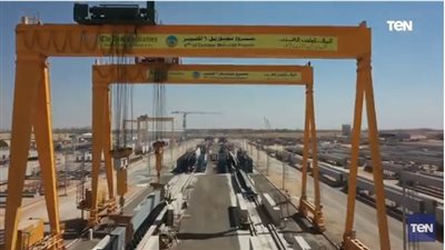 شاهد.. تصوير جوي لأعمال تنفيذ مشروع مونوريل 6 أكتوبر 