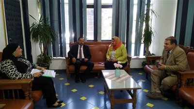 مدير تعليم المنوفية تلتقي مع وكيل الشئون الصحية ورئيس شركة مياه الشرب والصرف الصحي