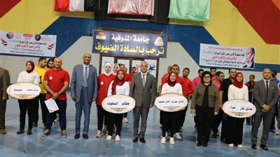 رئيس جامعة المنوفية يفتتح بطولة كأس مصر لكرة الهدف وألعاب القوى لذوي الهمم