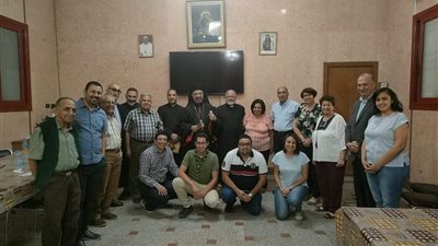 بطريرك الأقباط الكاثوليك يلتقي بمجلس كاتدرائية الأنبا أنطونيوس بالفجالة