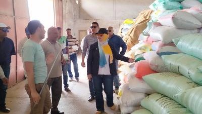 رئيس مركز ومدينة المنصورة تتابع أعمال توريد القمح بالصوامع