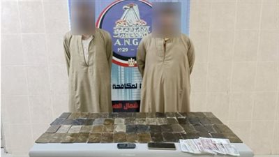 سقوط عناصر إجرامية بحوزتهم 72 طربة من مخدر الحشيش فى المنيا 