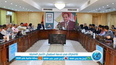محافظ الفيوم يبحث مع أعضاء 