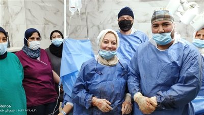 سيدة تضع 5 توائم في ولادة قيصرية بمستشفى المنشاوي العام بطنطا (صور)