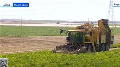  السيسي يتفقد عمليات الحصاد بمشروع مستقبل مصر