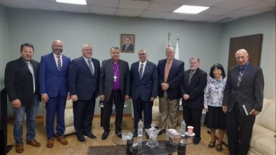 رئيس الطائفة الإنجيلية يستقبل وفد الكنيسة المعمدانية برئاسة صليب