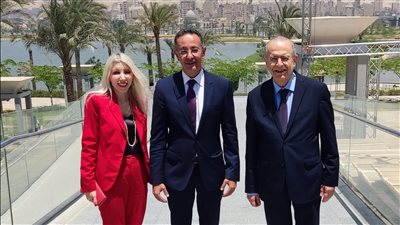 وزير خارجية قبرص وسفيرها في زيارة لمتحف الحضارة بالفسطاط