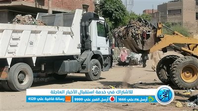 رفع 32 طن قمامة بشوارع وميادين مدينة دشنا في قنا