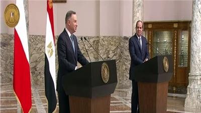 السيسي: بحثت جهود مصر للتهدئة في الأزمة الأوكرانية مع رئيس بولندا (فيديو)