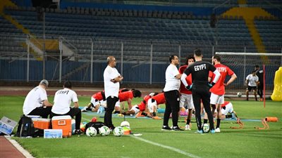 صور تدريبات منتخب مصر استعدادا لمواجهة غينيا في تصفيات كأس أمم إفريقيا 2023