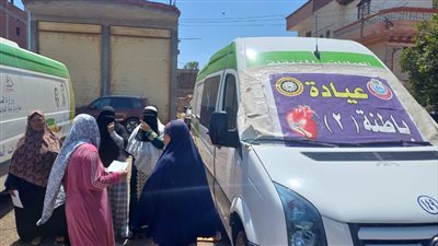 الكشف على 1466 مريضا خلال قافلة طبية في مركز بلقاس بالدقهلية (صور)