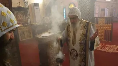  أسقف الشرقية والعاشر يترأس صلاة عيد الصعود بدير مار يوحنا 