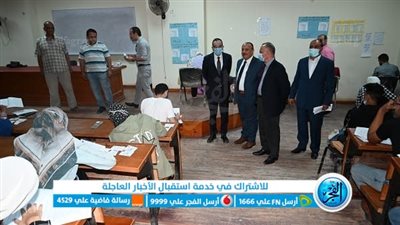 رئيس جامعة الفيوم يتفقد امتحانات نهاية الفصل الدراسي الثاني