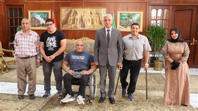 رئيس جامعة المنوفية يوافق على تنظيم يوم رياضي لذوي الهمم بالصالة المغطاة