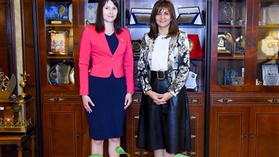 وزيرة الهجرة تستقبل إديتا فولني سفيرة مبادرة 
