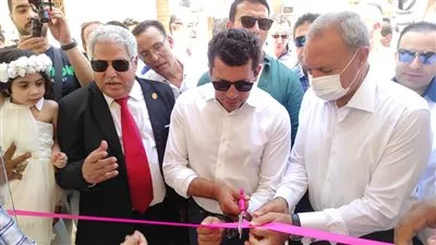 وزير الشباب يفتتح تطوير مركز شباب قها ويتفقد مركز شباب سنديون بقليوب