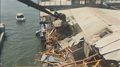 الرى تنجح في إزالة ٣ عائمات مخالفة بمنطقة الكيت كات بالجيزة 