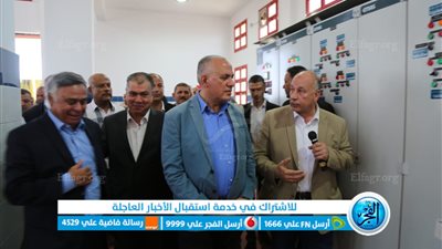 وزير الري يفتتح محطة صرف بتكلفة 235 مليون جنيه