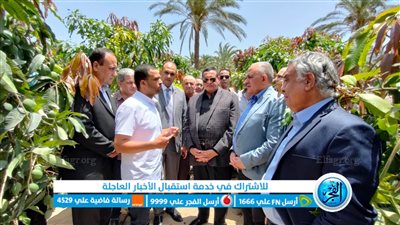 محافظ البحيرة ووزير الموارد المائية يتفقدان تطبيق منظومة الري بمزارع إدكو (صور)
