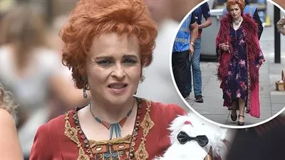 هيلينا بونهام كارتر تواصل تصوير مشاهد Nolly in Manchester