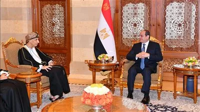 السيسي يلتقي نائب رئيس الوزراء العماني (فيديو)
