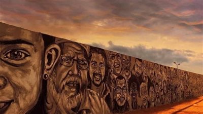 حزن فى الشارع الأسواني بسبب جداريه أسوان 